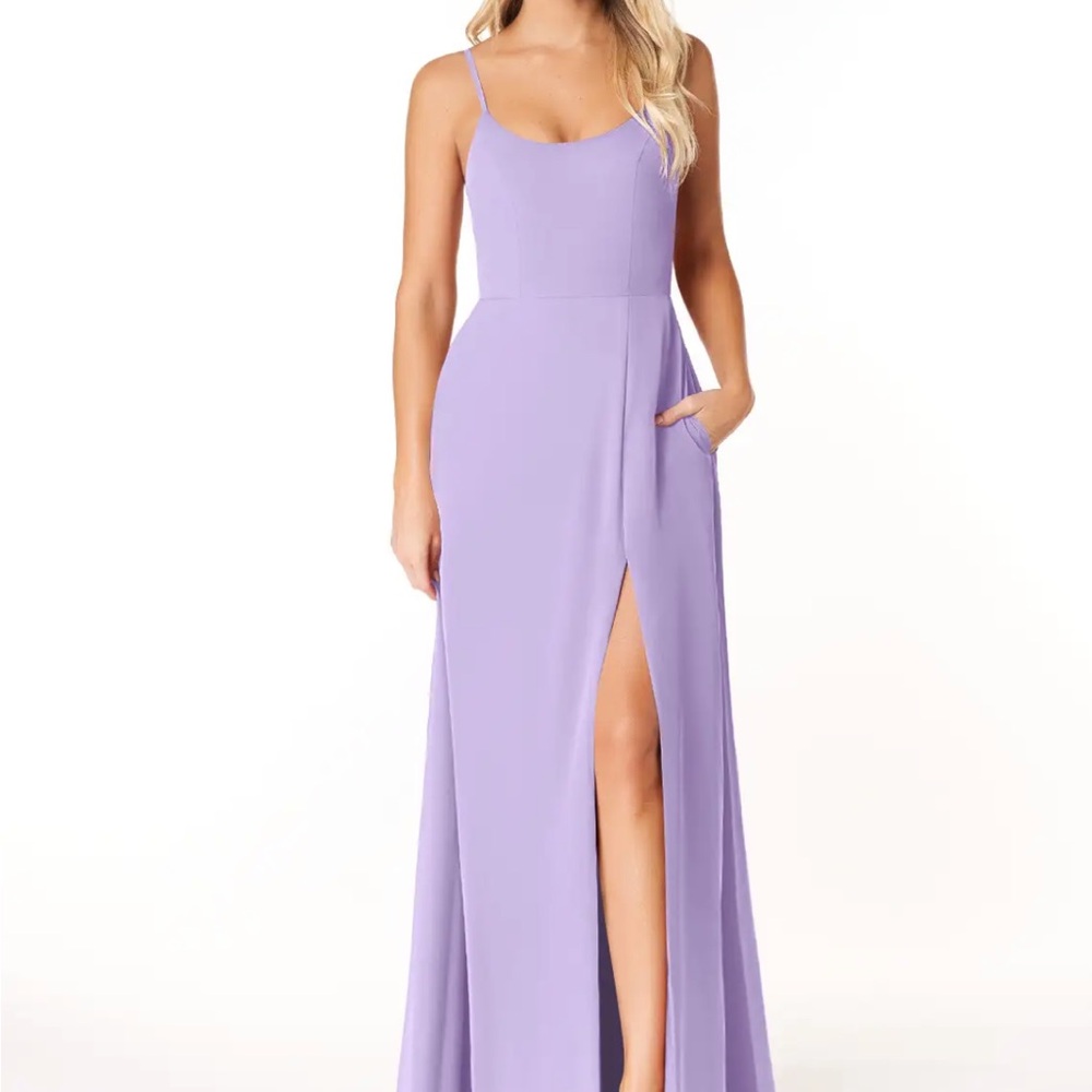 Azazie - Lilac - Moira Maxi Dress
